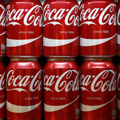 Coca Cola can & bottle